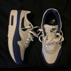 Nike Air Max 1 White/Deep Royal Blue/Pure Platinum/Black